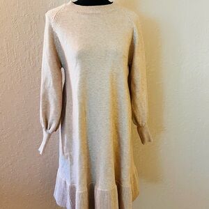 Elegant‎ Cream Midi Dress
